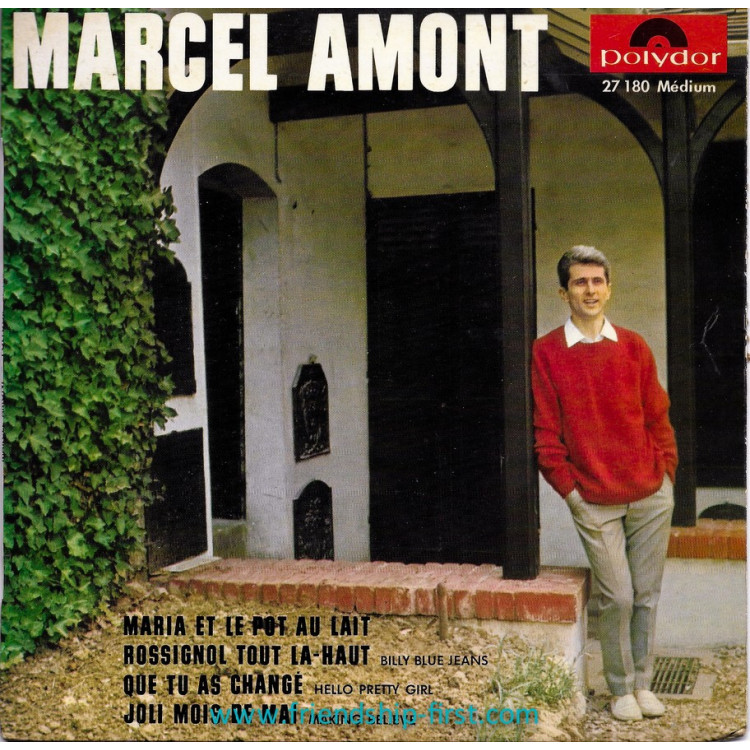 Disque 45 Tours Marcel Amont / Maria et le pot au lait (1965)