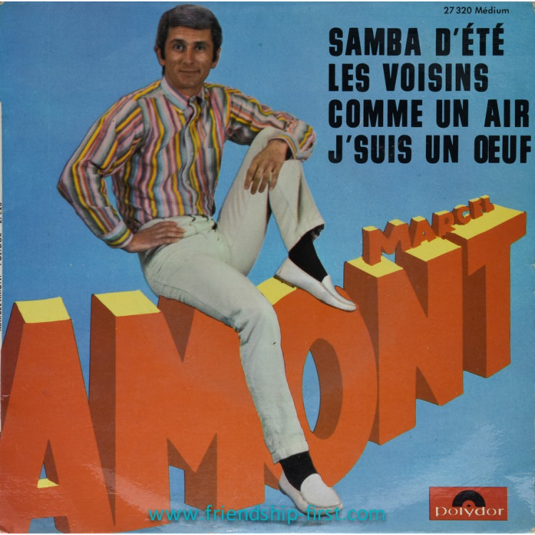 Disque 45 Tours Marcel Amont / Samba d'été (1967)