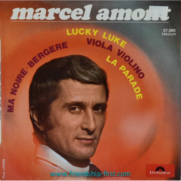 Disque 45 Tours Marcel Amont / Lucky Luke (1968)