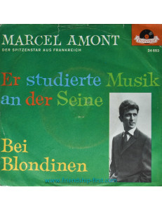 Disque 45 Tours Promo Marcel Amont / Er studierte Musik der Seine (1961) Allemagne