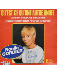 Disque 45 Tours Noëlle Cordier / Qu'est-ce qu'une autre année (1980)
