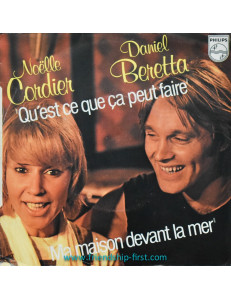 Disque 45 Tours Noëlle Cordier & Daniel Beretta / Qu'est ce que ça peut faire (1979)