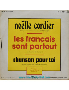 Disque 45 Tours Noëlle Cordier / Les français sont partout (1973)