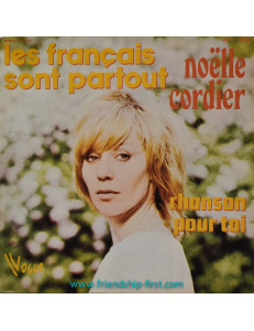 Disque 45 Tours Noëlle Cordier / Les français sont partout (1973)